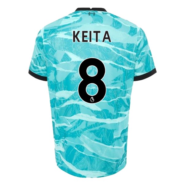 Maillot Football Liverpool NO.8 Keita Exterieur 2020-21 Bleu